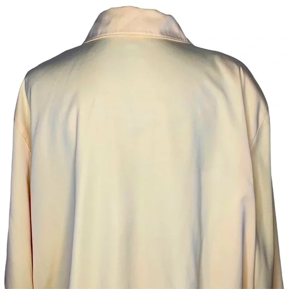 Alfred Dunner Women’s Pastel Yellow Beaded Zip Wind Breaker Jacket Coat Size 20 - Picture 6 of 15